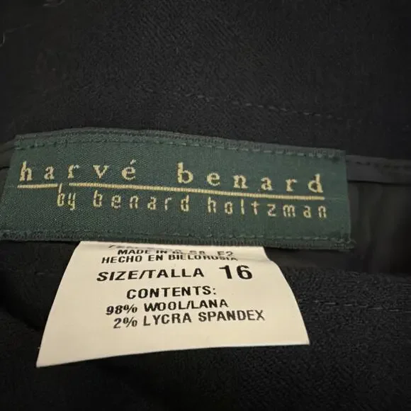 NWT Vintage 90's Harve Benard Black Sailor Button Skirt #1305 Size 16 - Picture 5 of 5